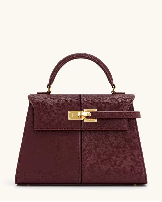 Bolsa Feminina Estruturada de Luxo – Modelo Elise em Tamanho Grande com Alça Transversal