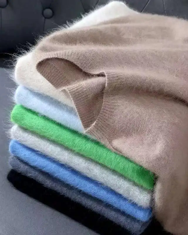 Suéter Feminino em Cashmere Mink – Blusa Gola O Casual de Luxo