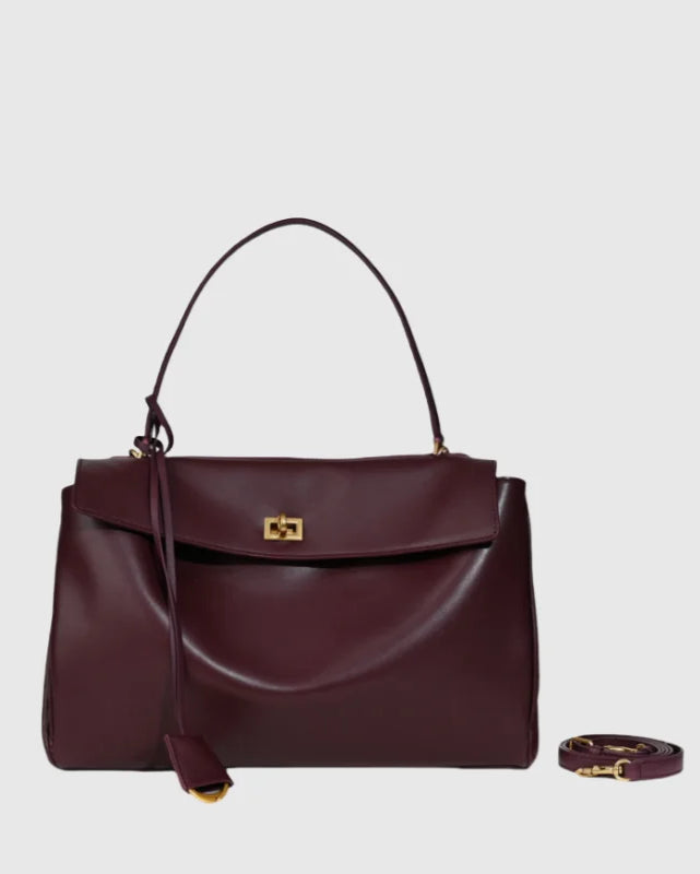 Bolsa Feminina em Couro Legítimo – Estilo Sofisticado com Alta Capacidade e Fecho Elegante