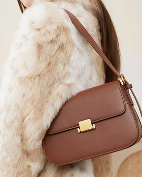 Bolsa Feminina Estruturada em Couro Legítimo – Versátil para Ombro, Mão ou Transversal