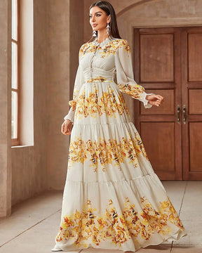 Vestido Flora – Estilo Casual e Elegante com Babados e Cintura Marcada