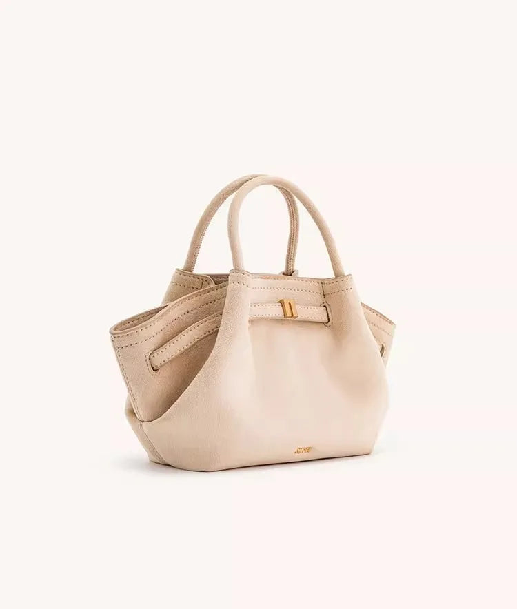 Bolsa Feminina em Camurça – Design Moderno e Compacto com Alça de Mão e Transversal