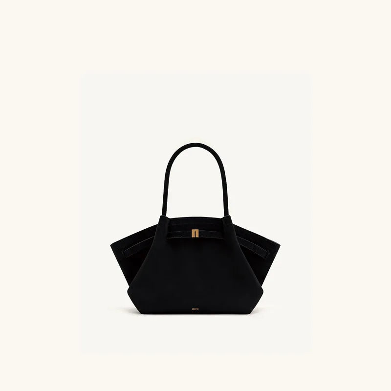 Bolsa Feminina em Camurça – Design Moderno e Compacto com Alça de Mão e Transversal