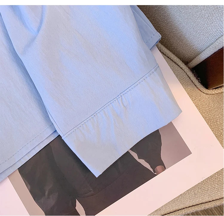 Camisa Plus Size com Gola Clássica – Modelo Solto e Elegante