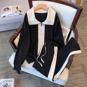 Conjunto Plus Size Delicadeza Urbana – Suéter Fino e Calça Casual para Meia-Estação