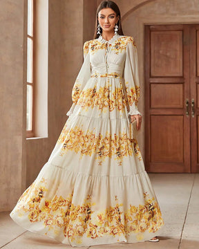 Vestido Flora – Estilo Casual e Elegante com Babados e Cintura Marcada