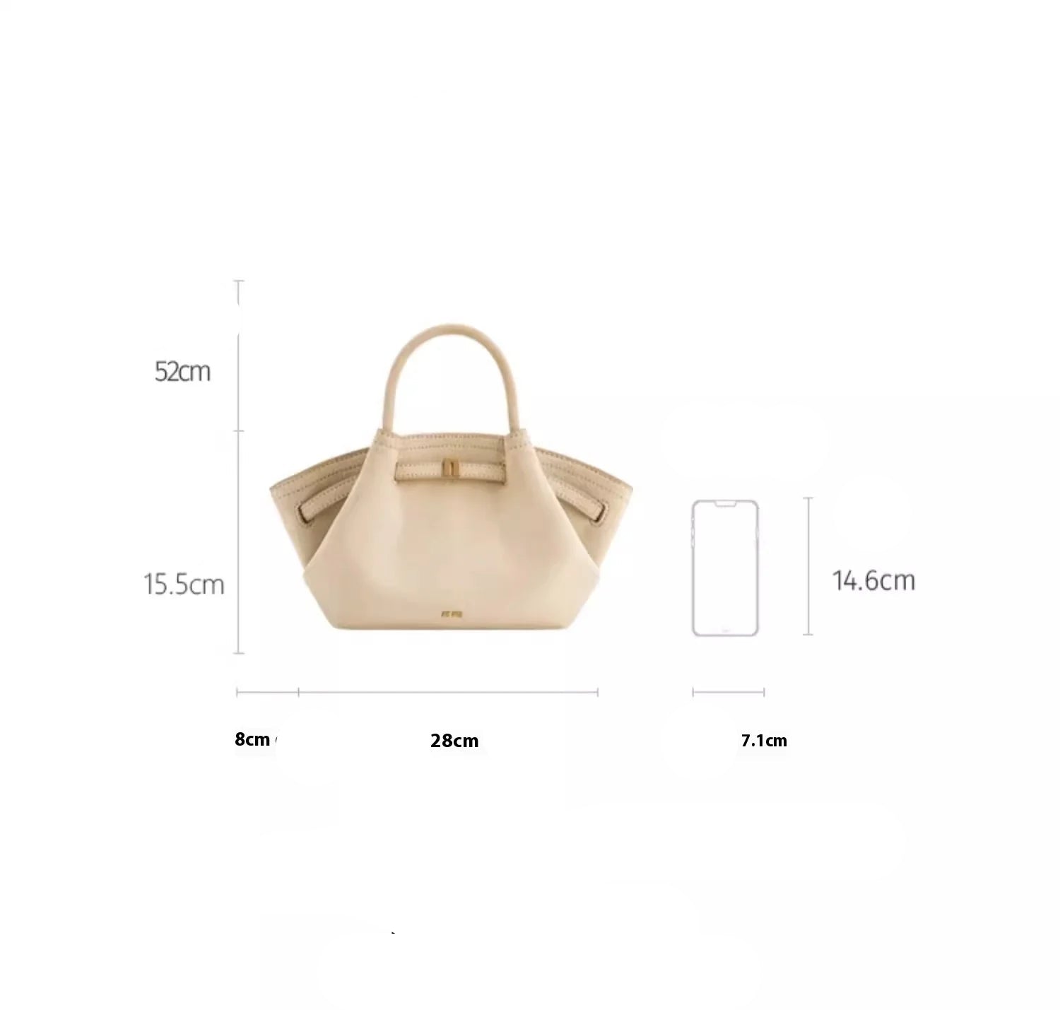 Bolsa Feminina em Camurça – Design Moderno e Compacto com Alça de Mão e Transversal