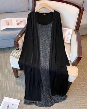 Doçura de Outono – Vestido Camisola 2 em 1 Plus Size