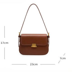 Bolsa Feminina Estruturada em Couro Legítimo – Versátil para Ombro, Mão ou Transversal