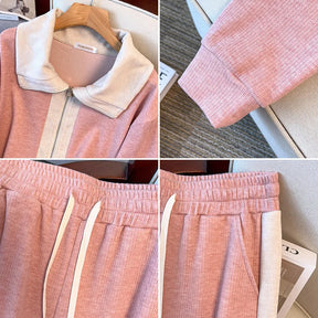 Conjunto Plus Size Delicadeza Urbana – Suéter Fino e Calça Casual para Meia-Estação