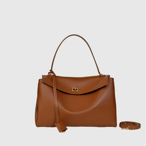 Bolsa Feminina em Couro Legítimo – Estilo Sofisticado com Alta Capacidade e Fecho Elegante